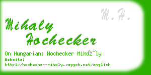 mihaly hochecker business card